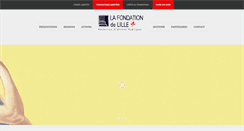 Desktop Screenshot of fondationdelille.org