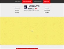 Tablet Screenshot of fondationdelille.org